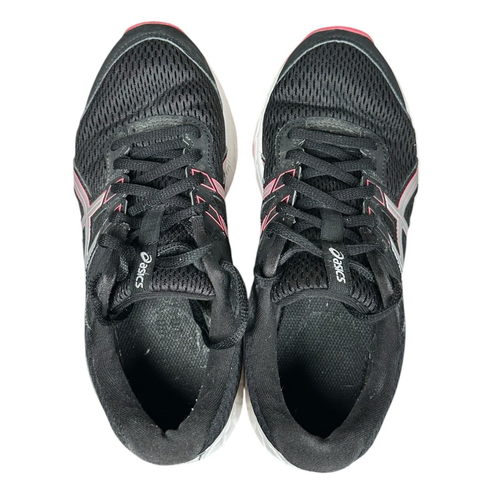 Asics Shoes Womens 6.5 Gel-Contend 6 Running Sneakers Black Mesh Logo 1012A570 - Picture 7 of 11
